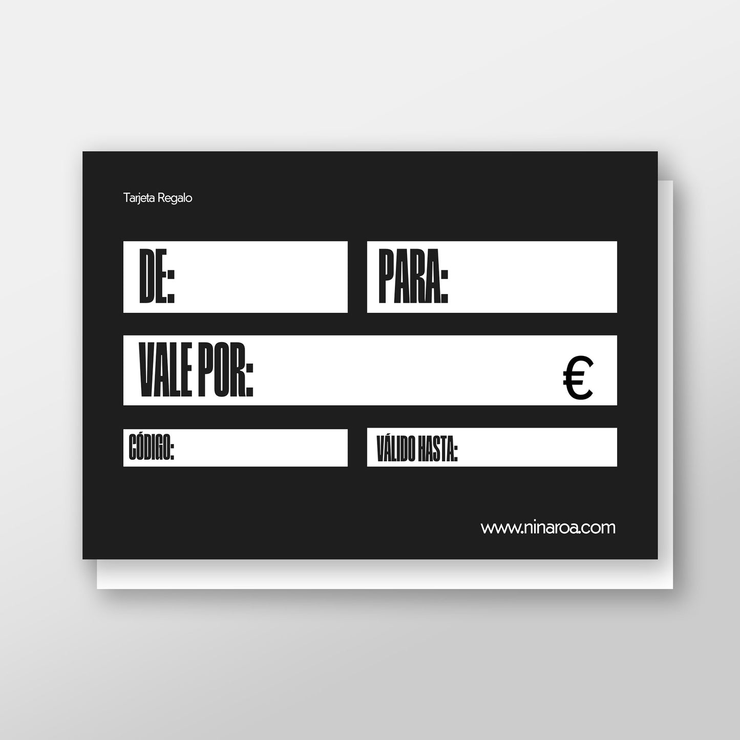 Tarjetas de regalo